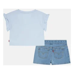 LVG SS Top Pleated Short Set