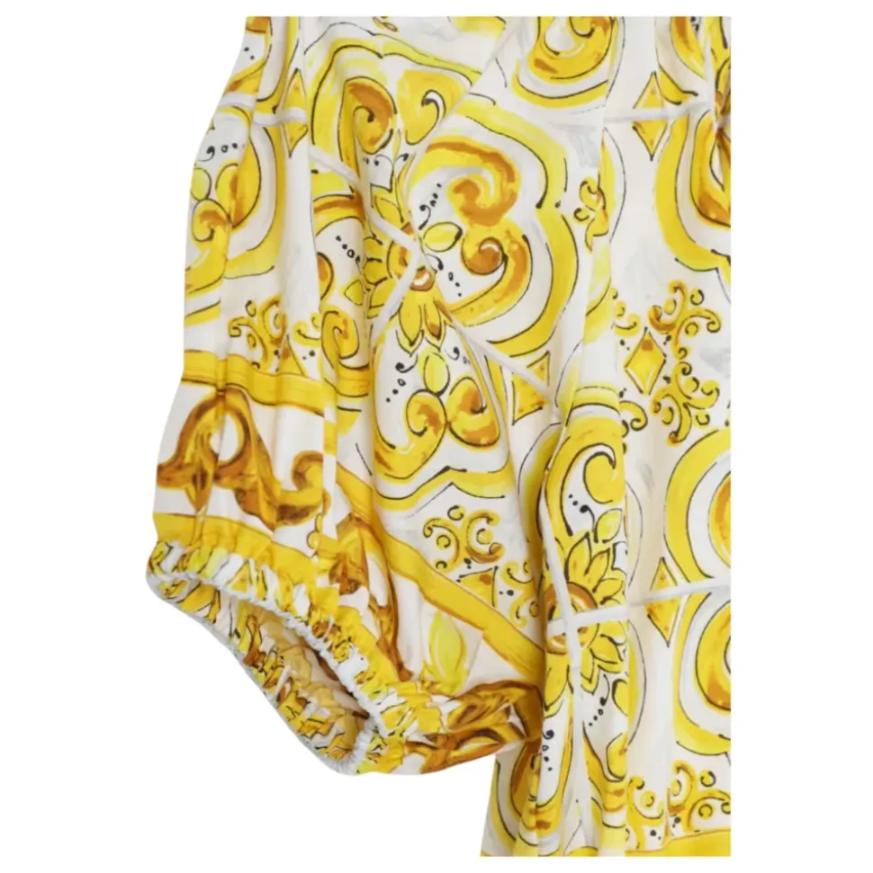 Majolica Cropped Poplin Topp