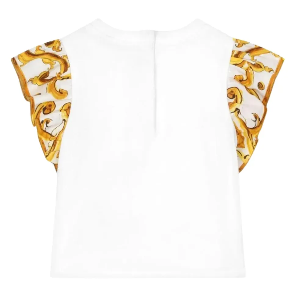 Majolica-print Poplin Topp
