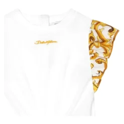 Majolica-print Poplin Topp