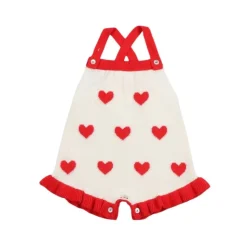 Maqui Romper Hearts Jacquard