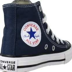 Marineblå Hi-Top Canvas Sneakers