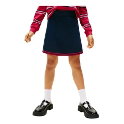 Marineblå Varsity Skjørt Retro Stil