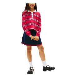 Marineblå Varsity Skjørt Retro Stil