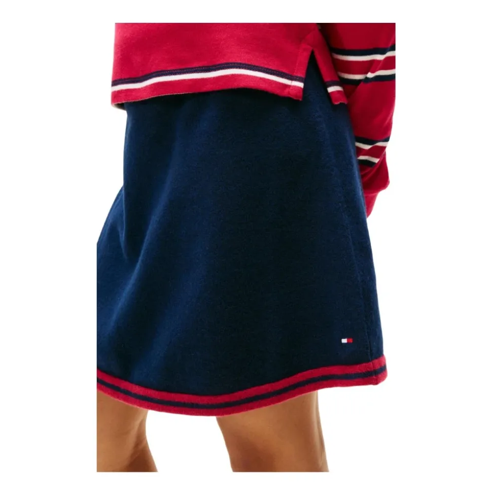 Marineblå Varsity Skjørt Retro Stil