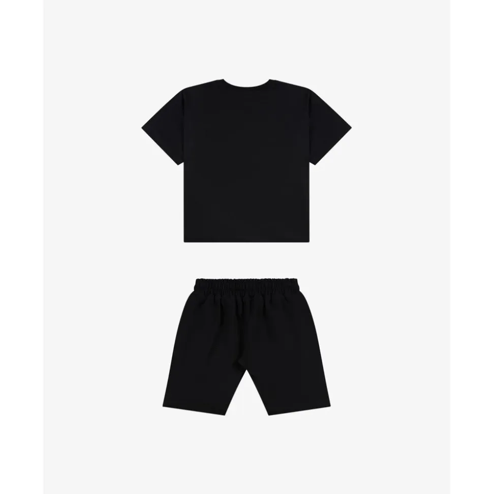 Maxi T-skjorte og shortssett med trykk