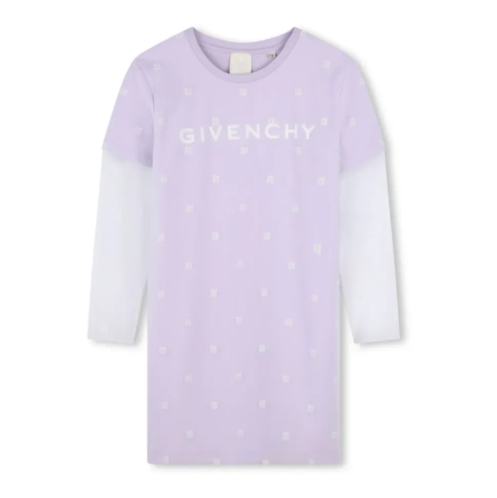 Mesh Layer Crew Neck Lange Ermer