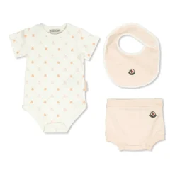 Moncler Enfant Sett: Body, sparkebukse og smekke