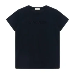 MONCLER KIDS T-shirts og Polos Svart