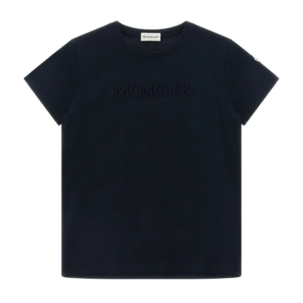 MONCLER KIDS T-shirts og Polos Svart