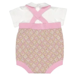 Monogram Jumpsuit og T-skjorte sett