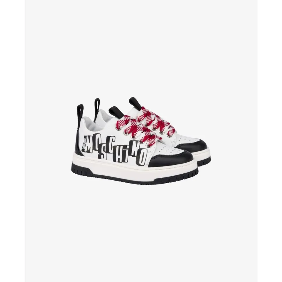 Nappa Leather Sneakers med Logo