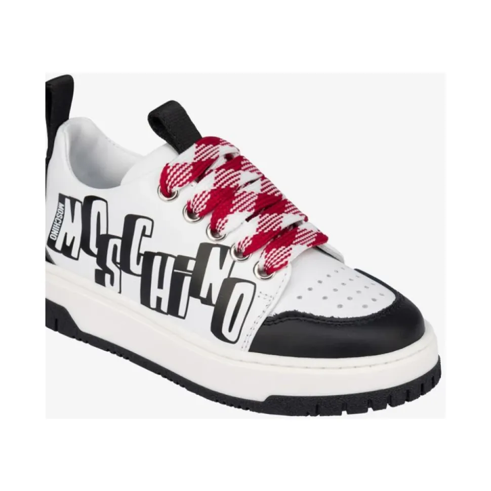 Nappa Leather Sneakers med Logo