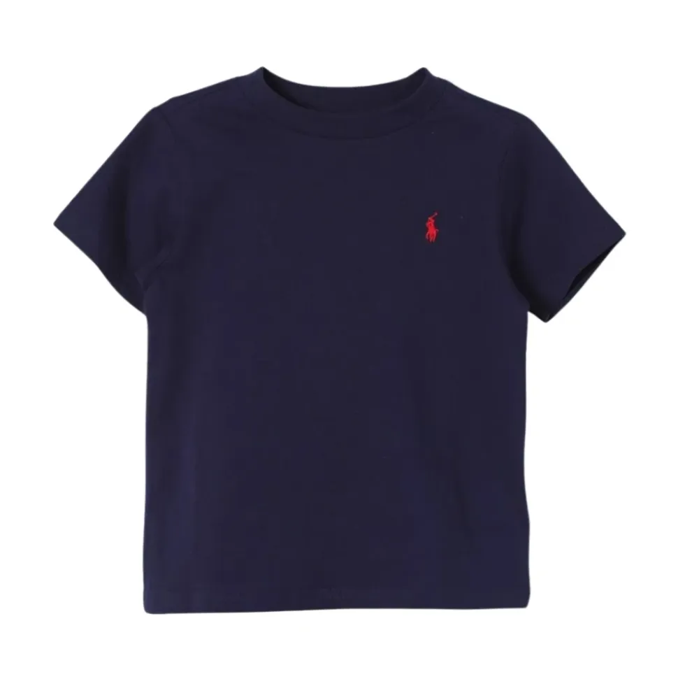Navy Crew Neck Tee for barn