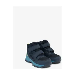 Navy/Denim Track Mid Vanntette Sko