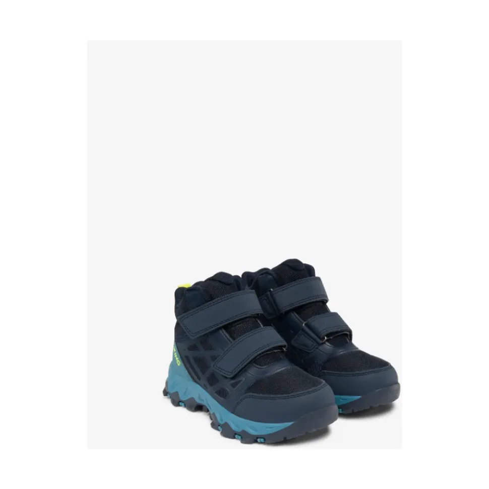 Navy/Denim Track Mid Vanntette Sko