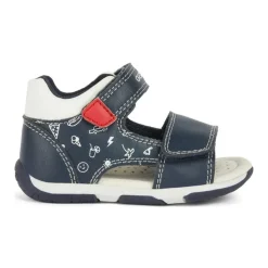 Navy Red Sandaler