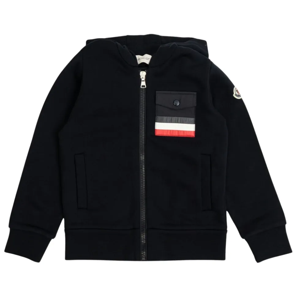 Navy Zip Up Top