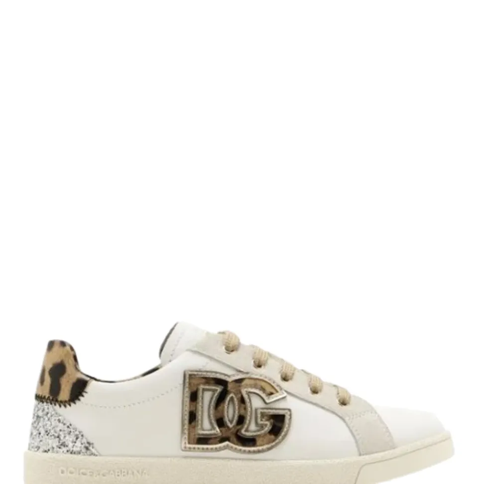 Original Sneakers med glitter og broderi