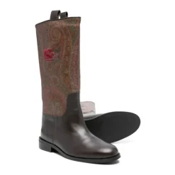 Paisley Jacquard Boots