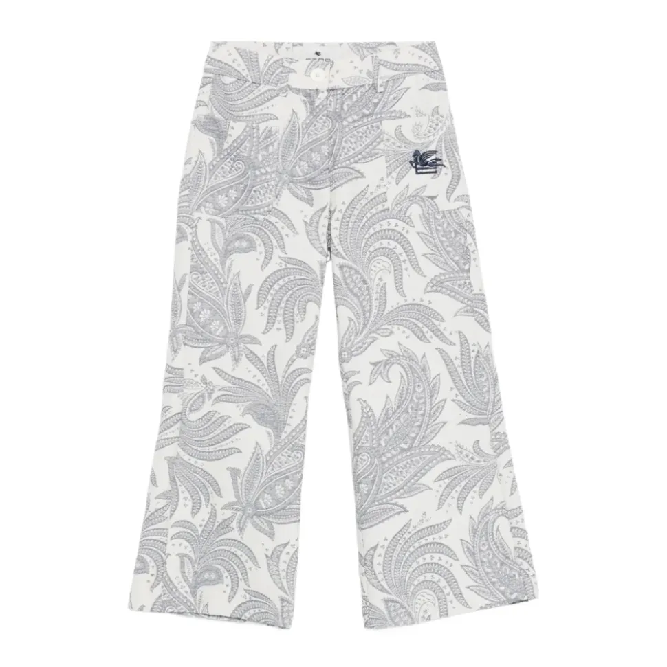 Paisley Print Vide Bukser