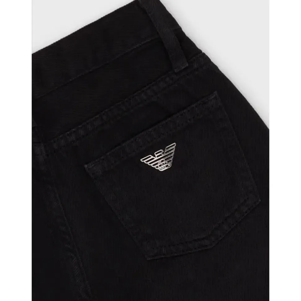Pantalone in cotone denim modello cinque tasche