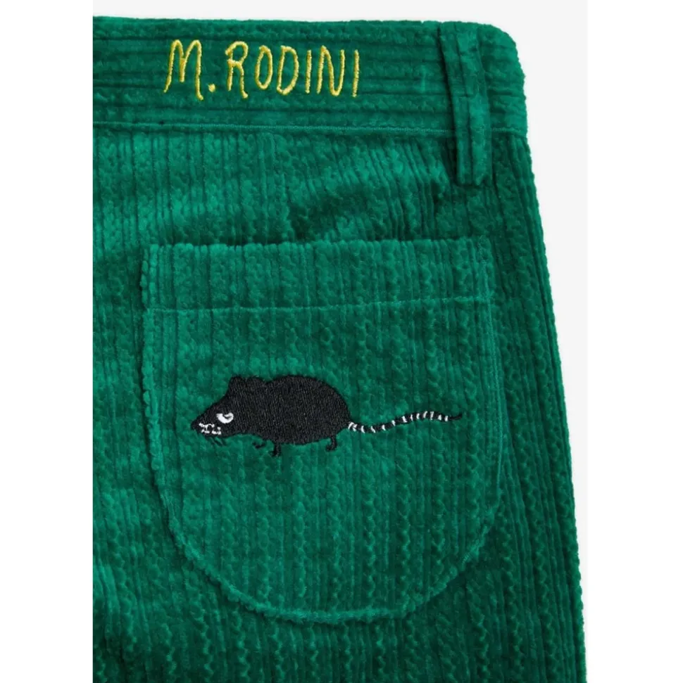 Pantalone svasato in velluto a coste