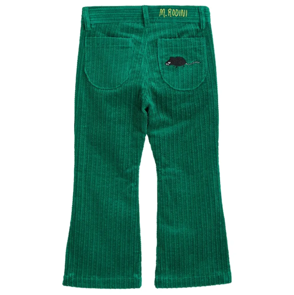 Pantalone svasato in velluto a coste
