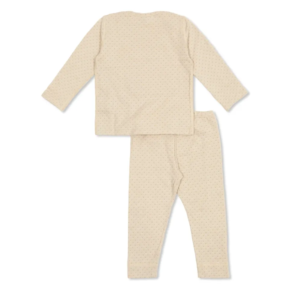 Piqué Bomulls Jacquard Pyjamasett
