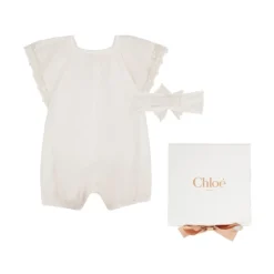 Playsuit med blondekant