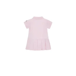Pleated Piqué Polo Dress