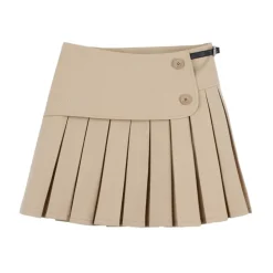 Plissert skjørt med brodert logo