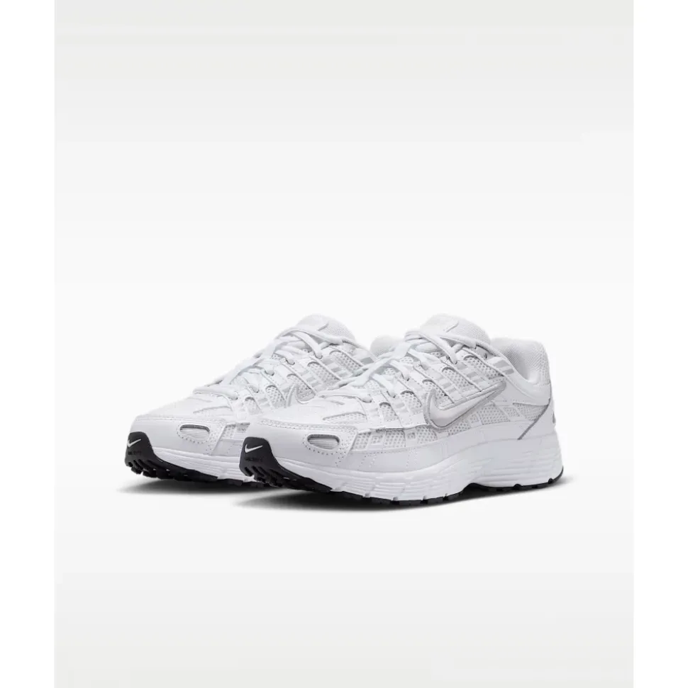 P-6000 Mesh Leather Sneakers