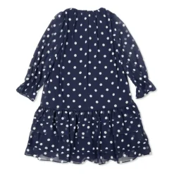 Polka Dot Georgette Dress