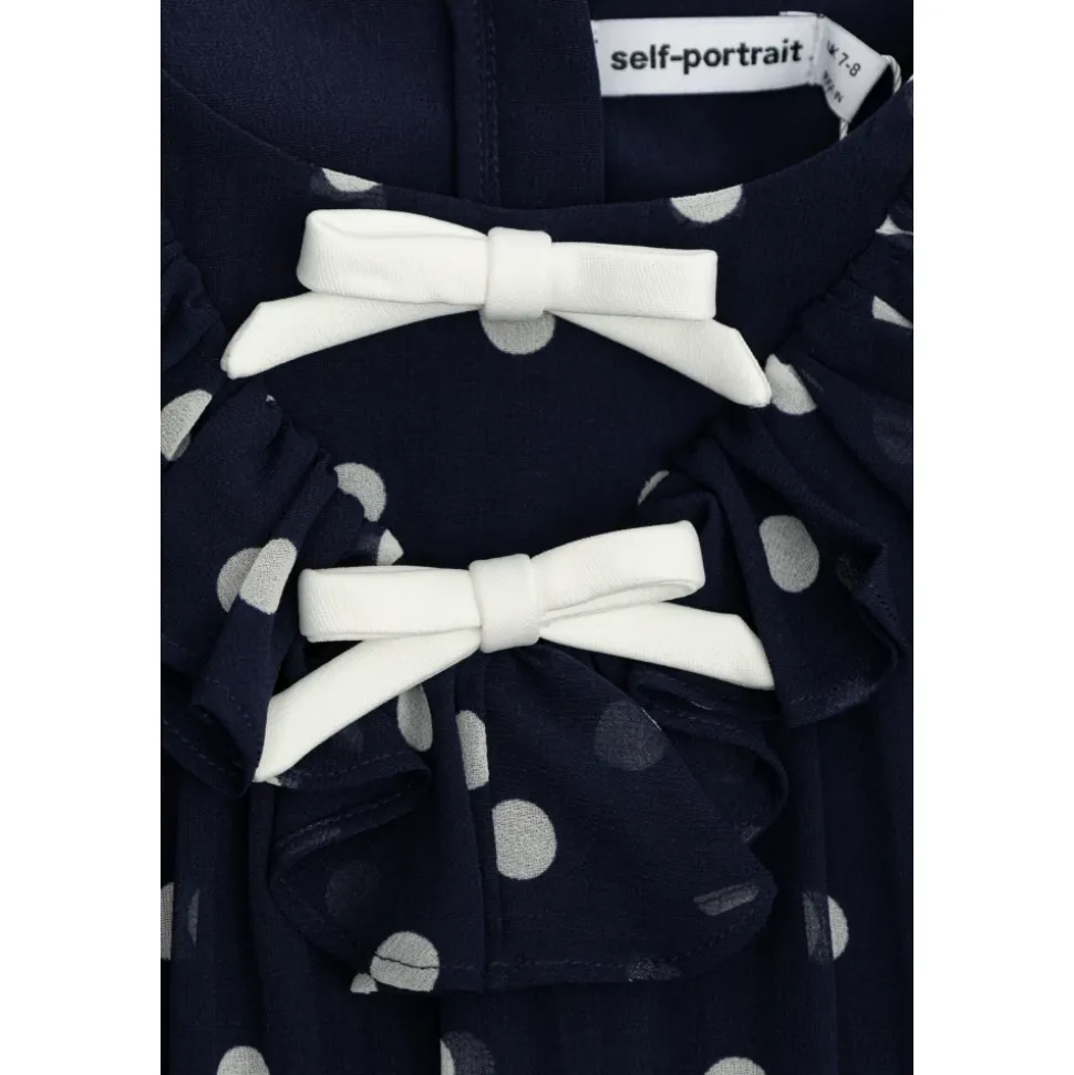 Polka Dot Georgette Dress