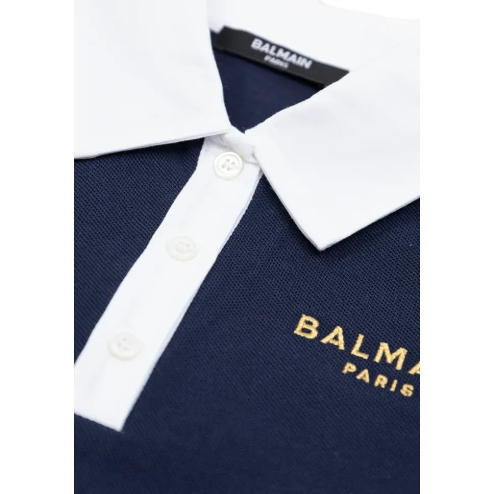 Polo-kjole med brodert logo