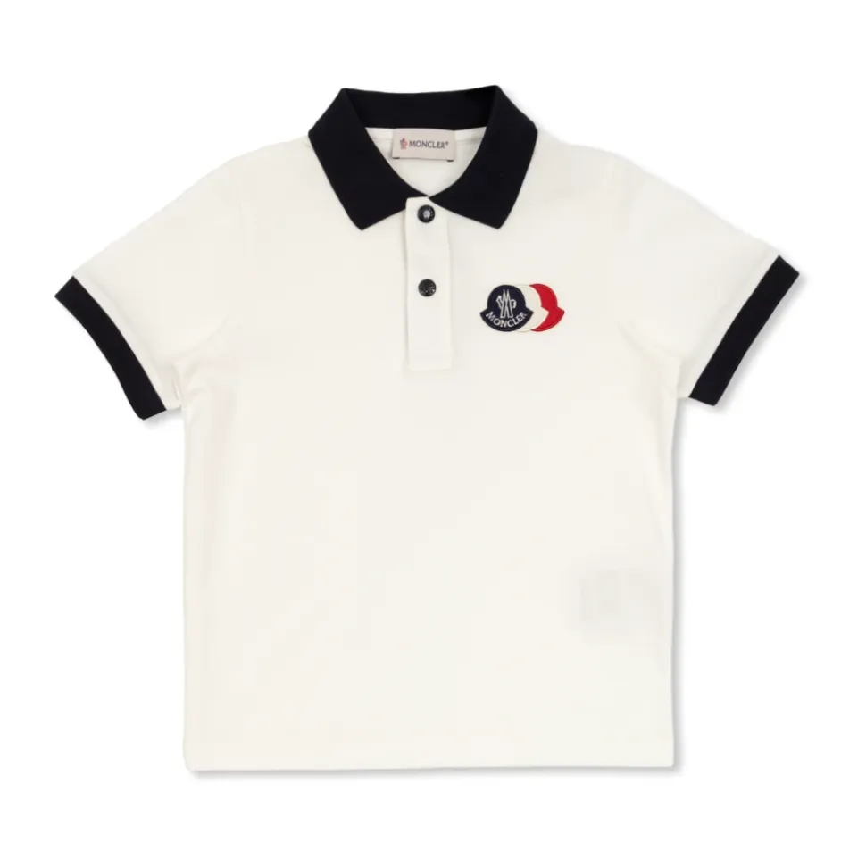 Polo-skjorte i bomull med logopatch