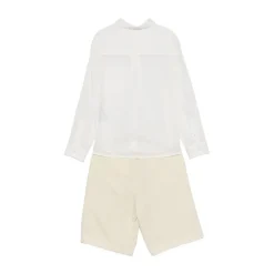 Poplin Skjorte og Bermuda Shorts Sett