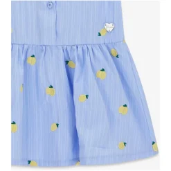 Poplin Striped Lemons Dress