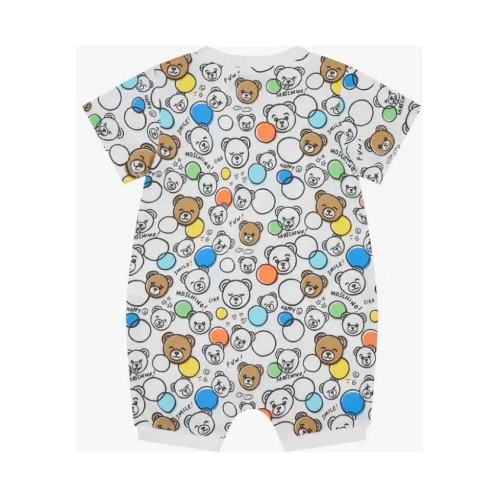 Printed cotton jersey onesie