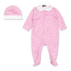 Printed Cotton-Jersey Sleepsuit Set