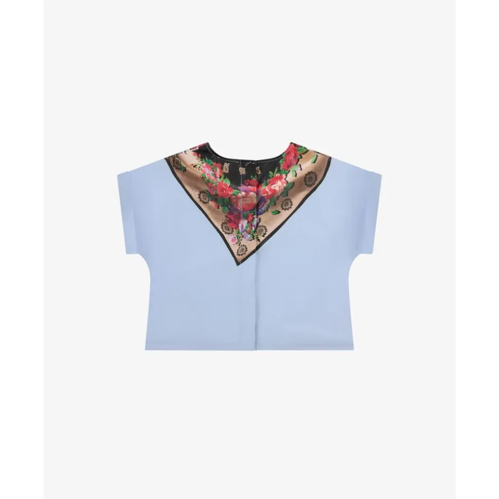 Printed Cotton Poplin Blouse