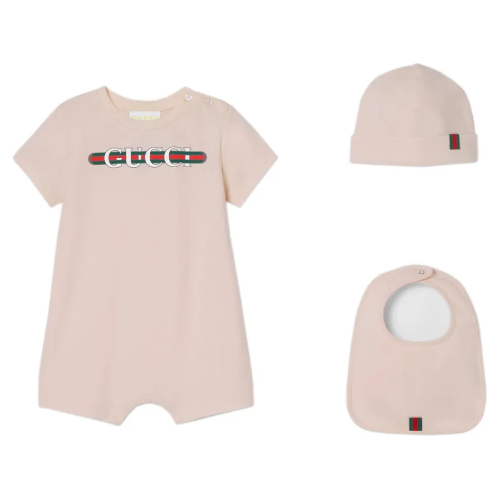 Printed Cotton Three-Piece Gift Set