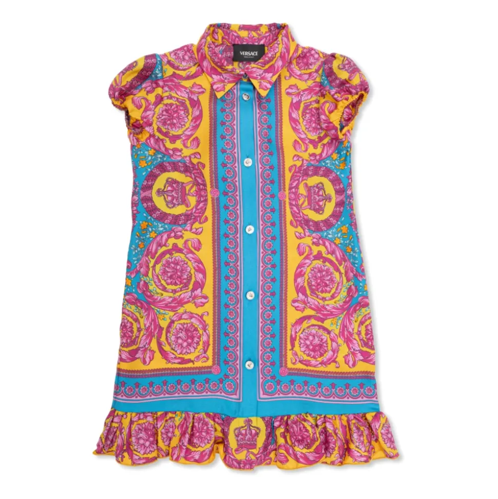 Printed Silk Twill Dress