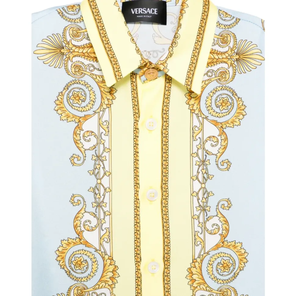 Printed Silk Twill Shirt