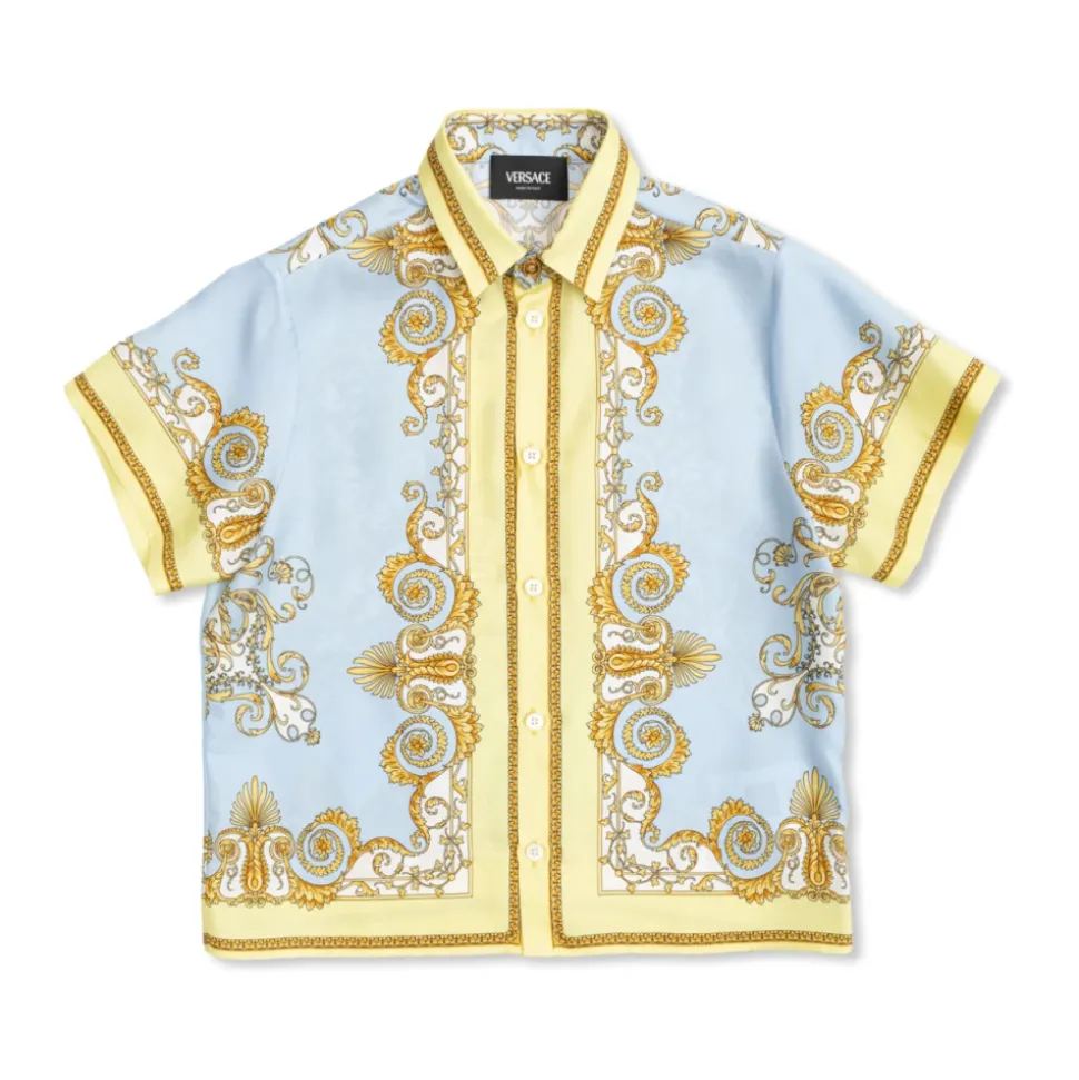 Printed Silk Twill Shirt
