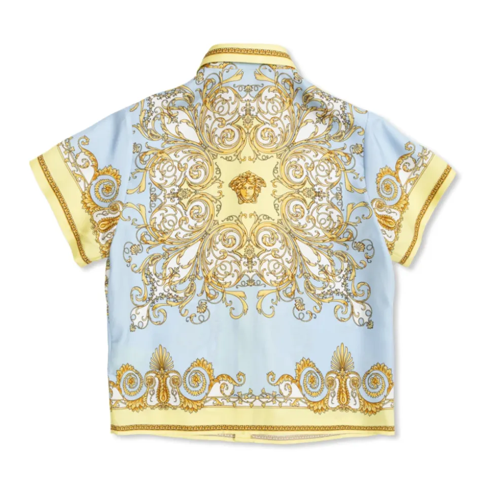Printed Silk Twill Shirt