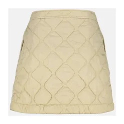 Quilted Nylon Mini Skirt