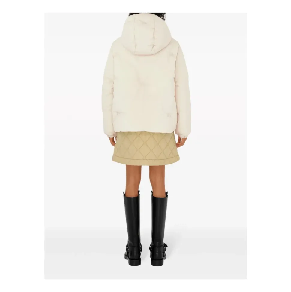 Quilted Nylon Mini Skirt
