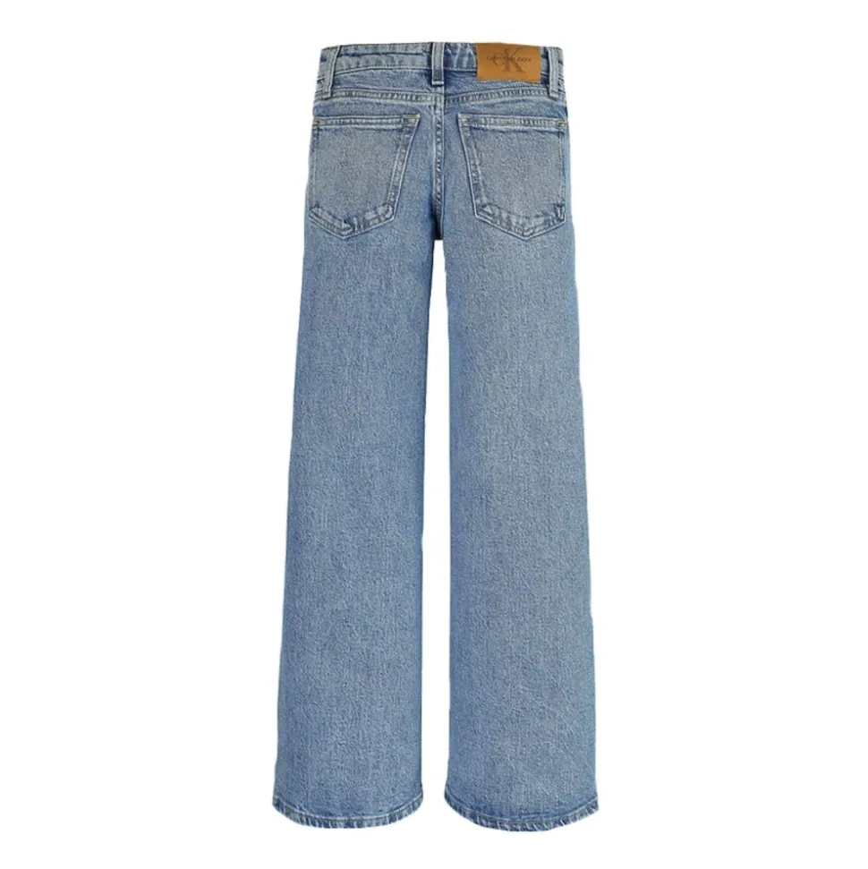 Relaxed Denim Leg Pants